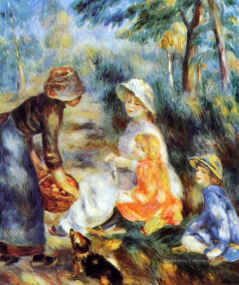 le vendeur de pommes Pierre Auguste Renoir Peintures à l'huile